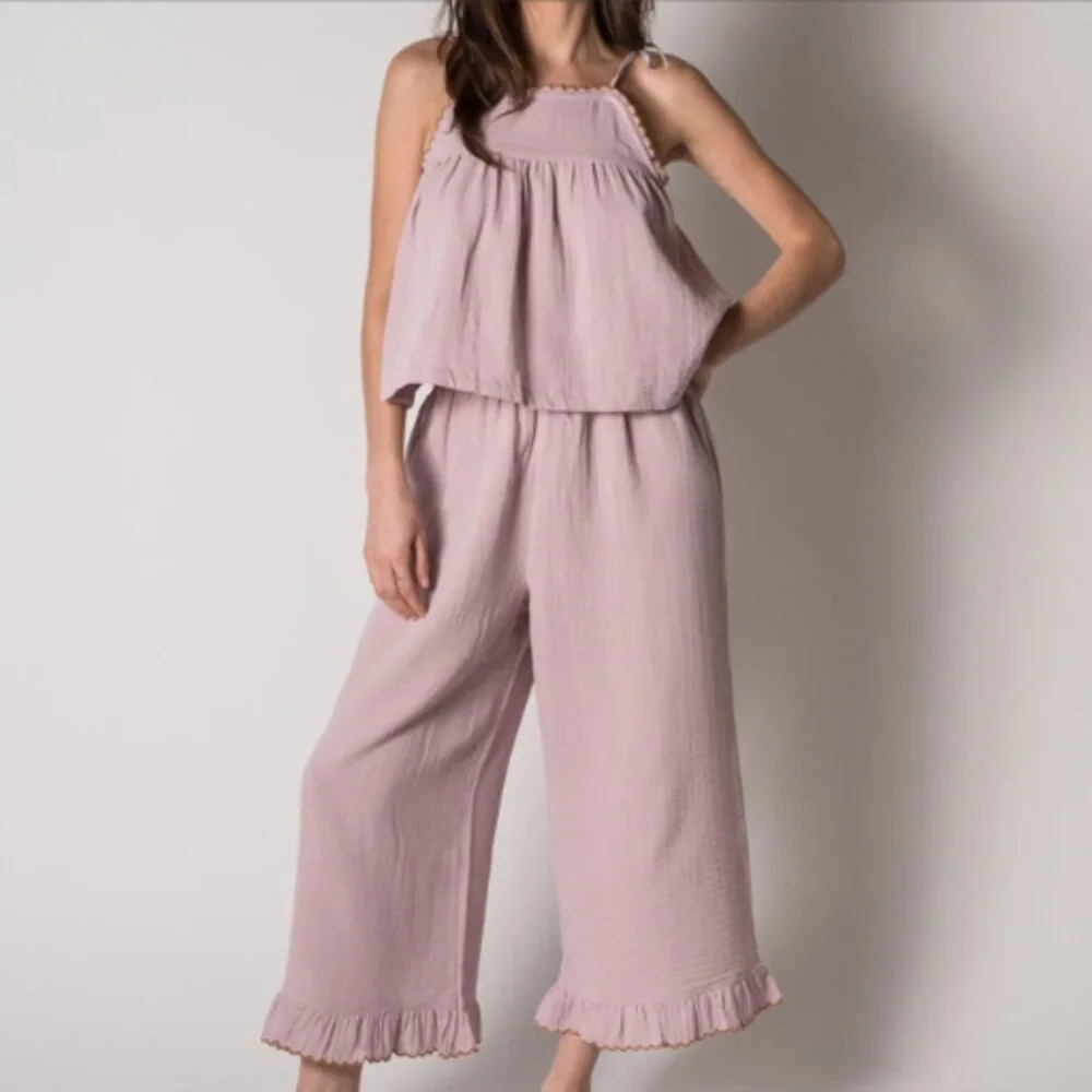 House No. 23 Alaia Crop Pajama Set - Picture 2 of 3